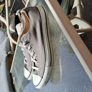 Converse women's size 9 or men's size 7 gray and white sneakers